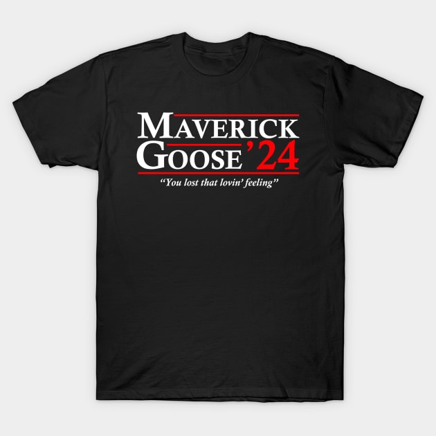 Maverick and Goose 2024 Election - Top Gun T-Shirt by LMW Art